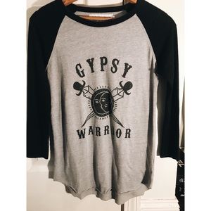 Gypsy warrior baseball t